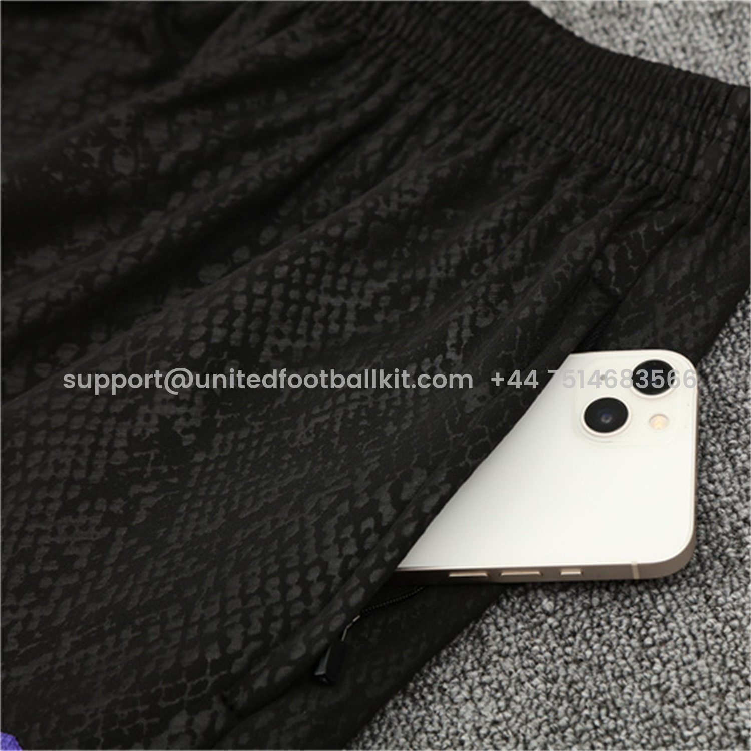 Unitedfootballkit.com | Barcelona 25-26 X KB Long Sleeve Training Set - Black Top & Black Pants -Customize Name, Number and Patch | Worldwide Shipping