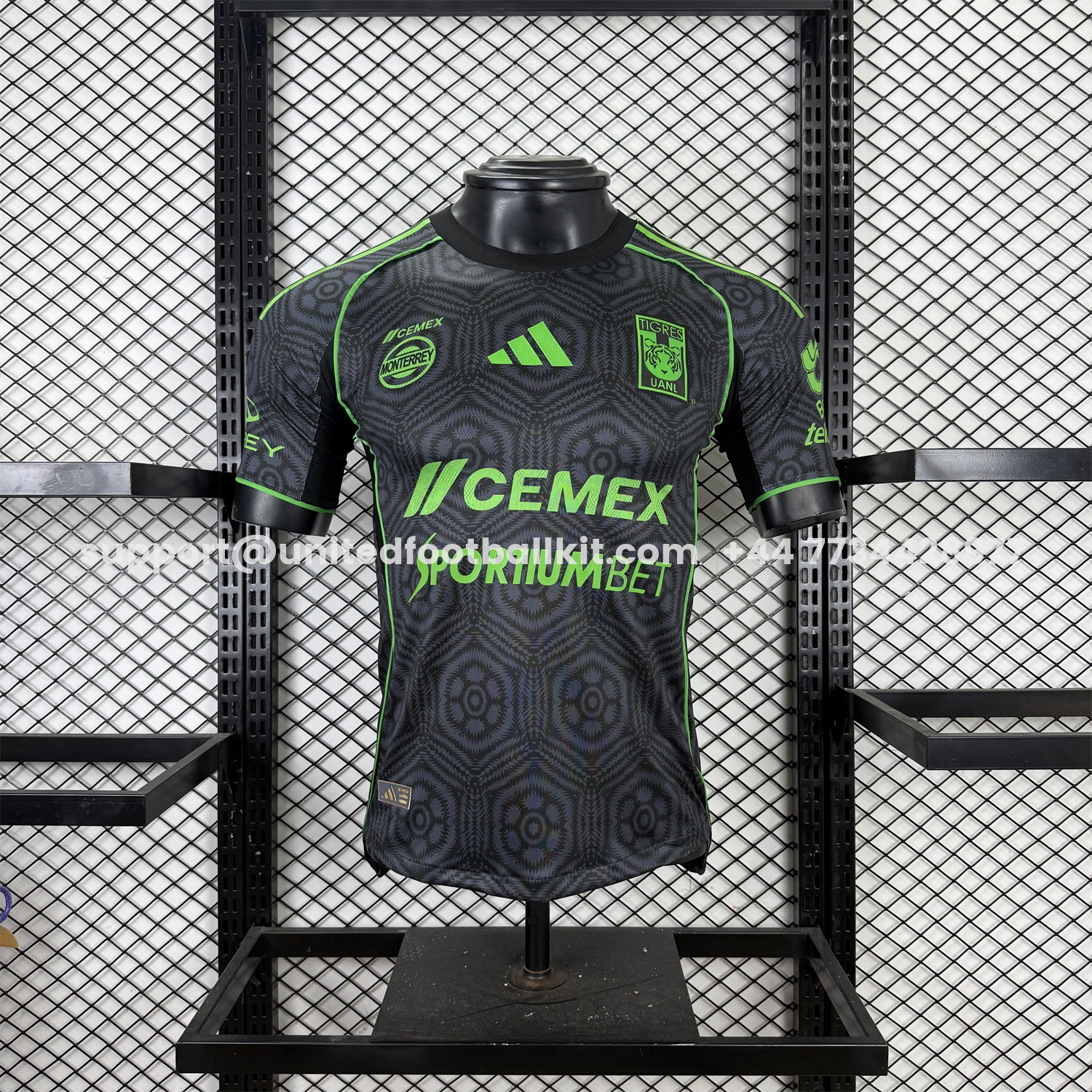 Unitedfootballkit.com | Tigres UANL 25-26 Third Jersey With All Sponsors - Player Version -Customize Name, Number and Patch | Worldwide Shipping