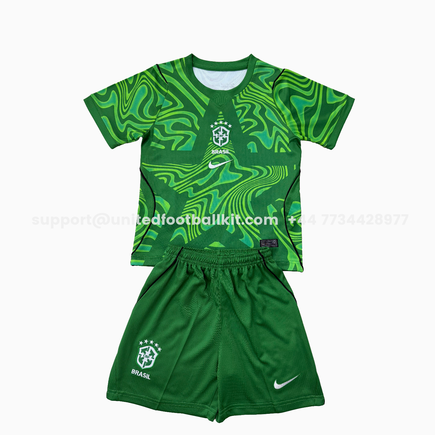 Unitedfootballkit.com | Brazil 2026 Green Goalkeeper Men's Adult Jersey Set - Fans Version -Customize Name, Number and Patch | Worldwide Shipping