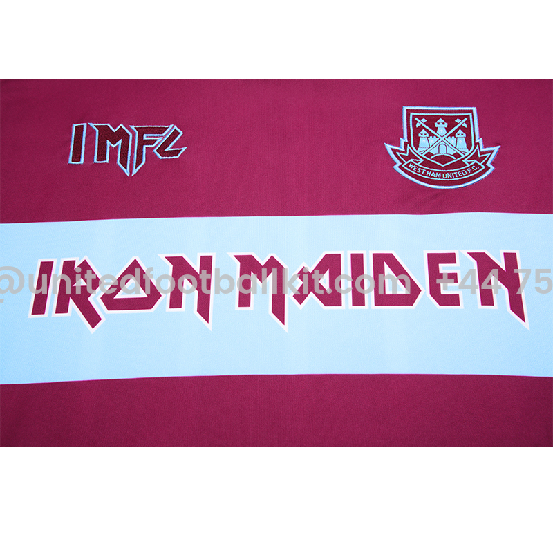 Unitedfootballkit.com | Iron Maiden x West Ham Home Special Edition Jersey - with 11 print -Customize Name, Number and Patch | Worldwide Shipping