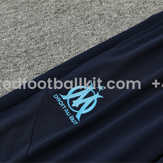 Unitedfootballkit.com | Marseille 24-25 Long Sleeve Training Set - Royal Blue -Customize Name, Number and Patch | Worldwide Shipping