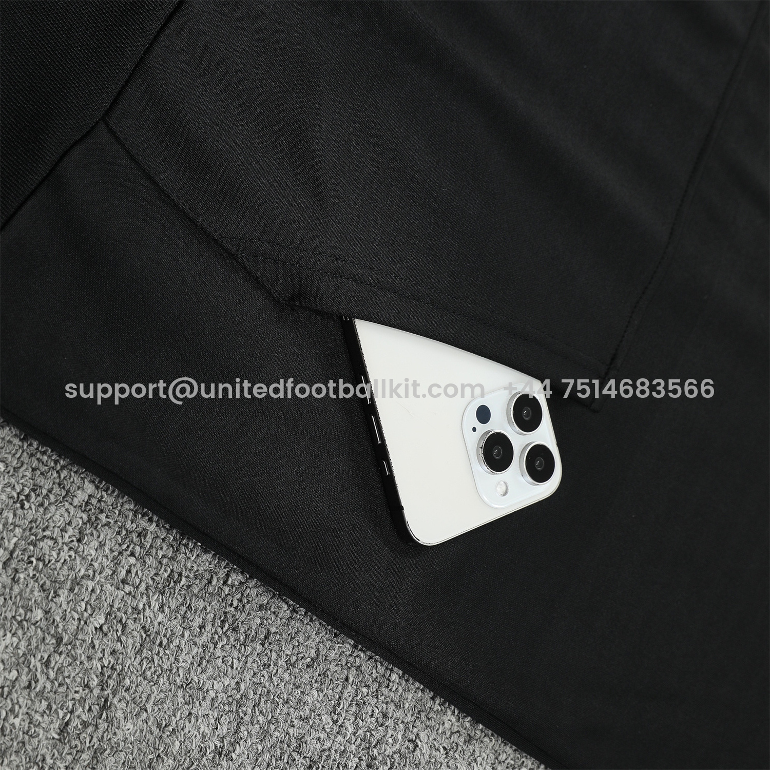 Unitedfootballkit.com | Barcelona 24-25 Training Hoodie Set - Black Hoodie and Black Pants -Customize Name, Number and Patch | Worldwide Shipping