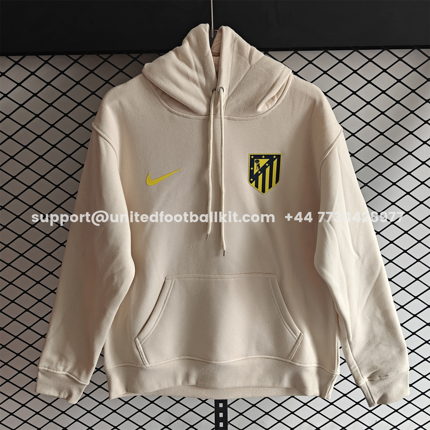 Unitedfootballkit.com | Atletico Madrid 25-26 Originals Terrace Icon Unisex Pullover Hoodie -Customize Name, Number and Patch | Worldwide Shipping