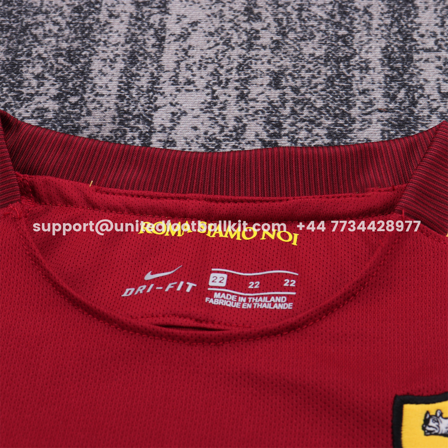 Unitedfootballkit.com | Retro Roma 2017-18 Home Kids Kit -Customize Name, Number and Patch | Worldwide Shipping