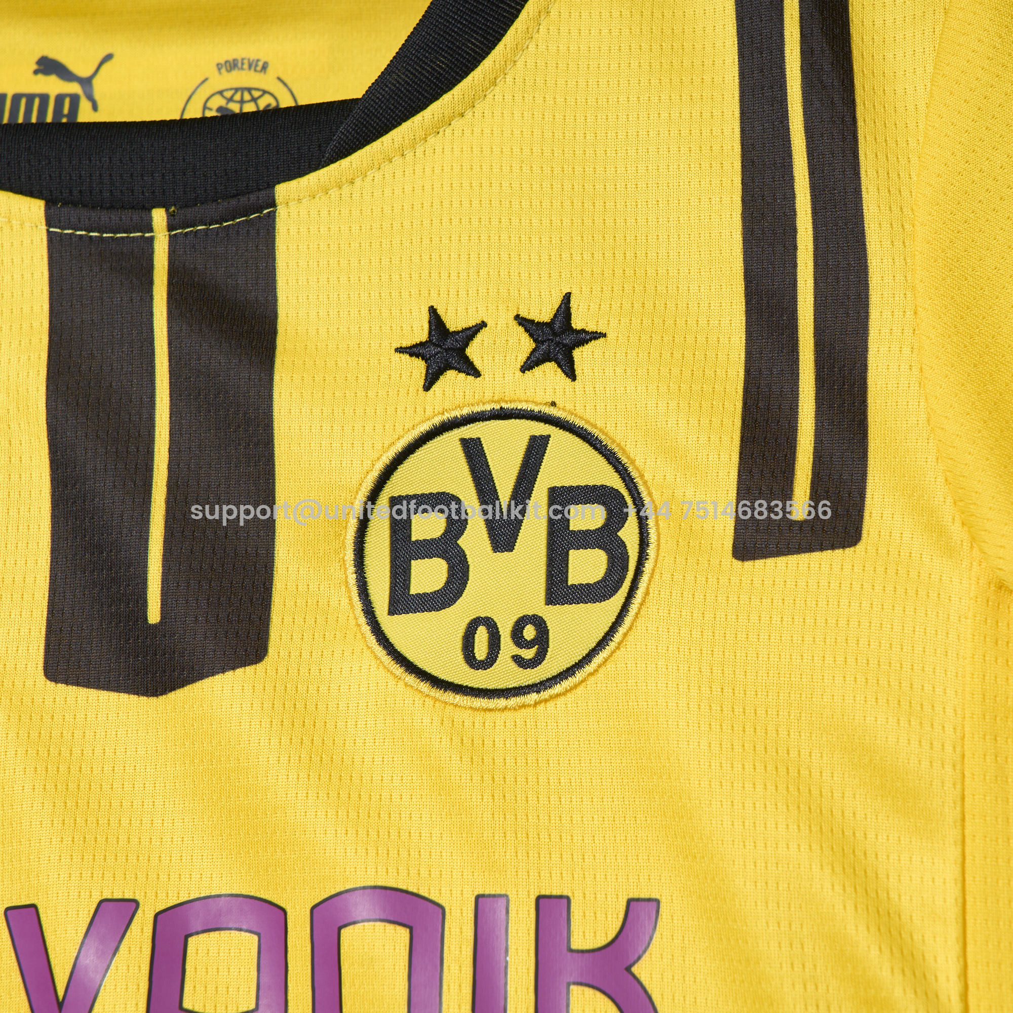 Unitedfootballkit.com | Dortmund 24-25 Cup Edition Kids Kit -Customize Name, Number and Patch | Worldwide Shipping