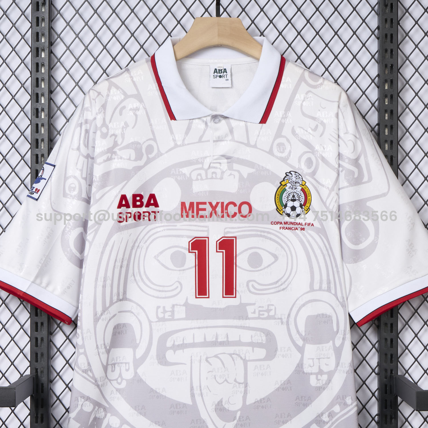 Unitedfootballkit.com | Retro Mexico 1998 Away Jersey -Customize Name, Number and Patch | Worldwide Shipping