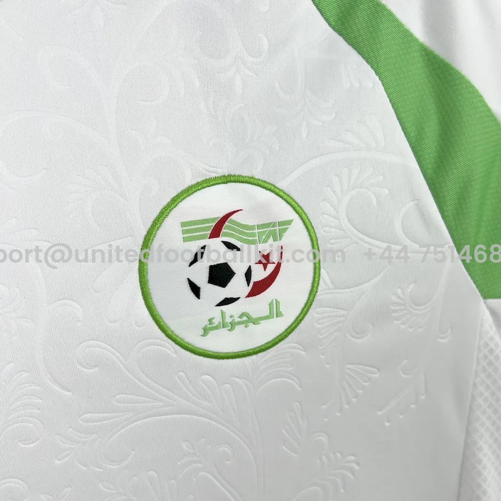 Unitedfootballkit.com | Algeria 2024-25 Home Jersey - Fans Version -Customize Name, Number and Patch | Worldwide Shipping