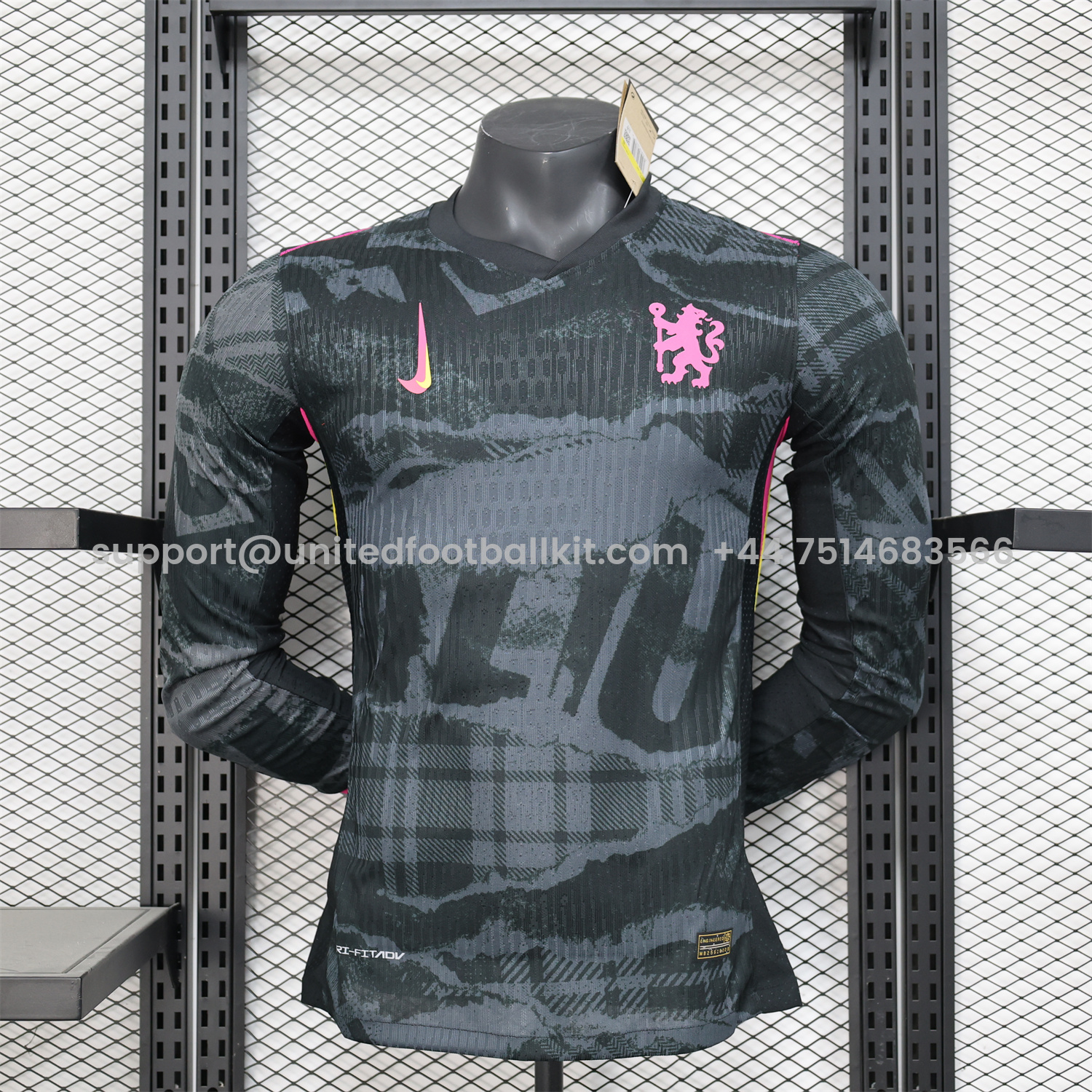 Unitedfootballkit.com | C.H.E.L.S.E.A 24-25 Third Long Sleeves Jersey - Player Version -Customize Name, Number and Patch | Worldwide Shipping