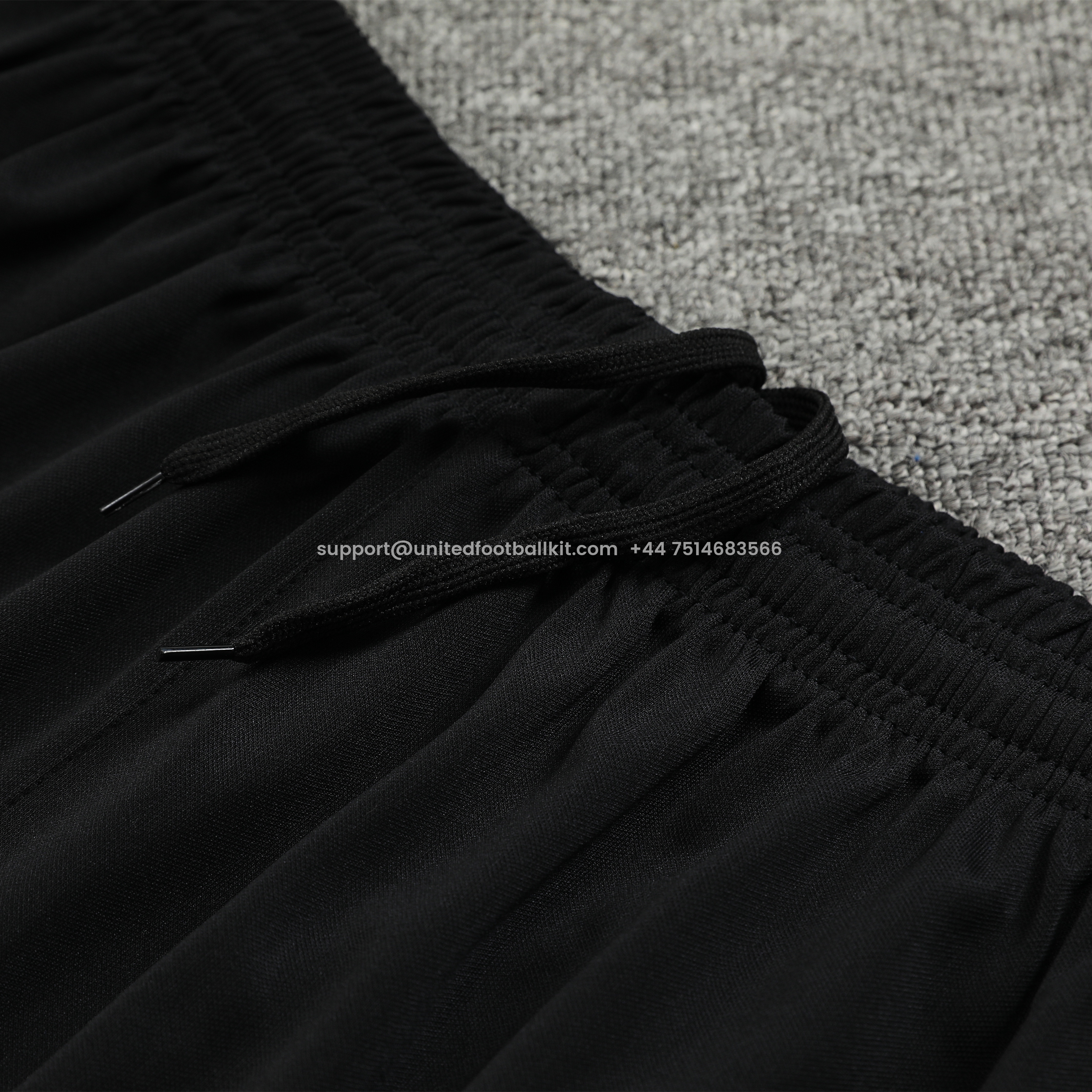 Unitedfootballkit.com | Barcelona 24-25 Short-Sleeve Training Set - Black Top & Shorts -Customize Name, Number and Patch | Worldwide Shipping