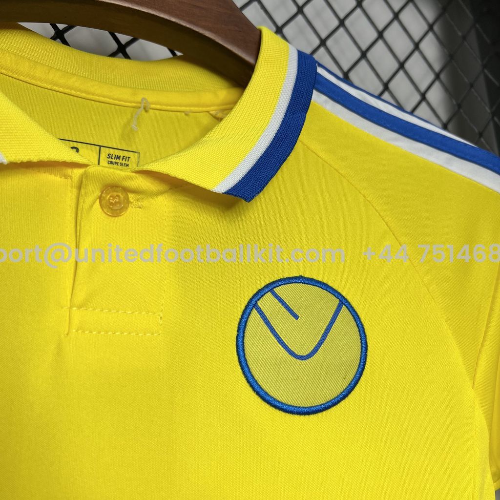 Unitedfootballkit.com | Leeds United 24-25 Away Kids Kit -Customize Name, Number and Patch | Worldwide Shipping