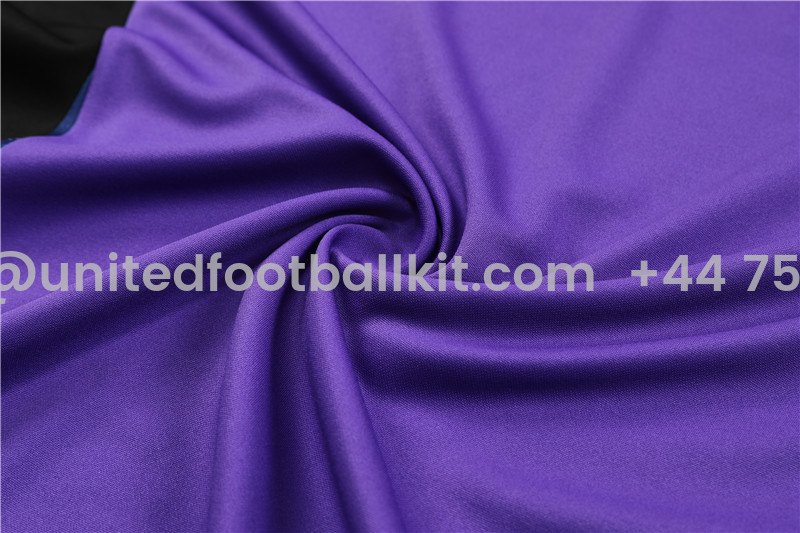 Unitedfootballkit.com | Germany 2024 Long Sleeve Training Set - Purple With Black -Customize Name, Number and Patch | Worldwide Shipping