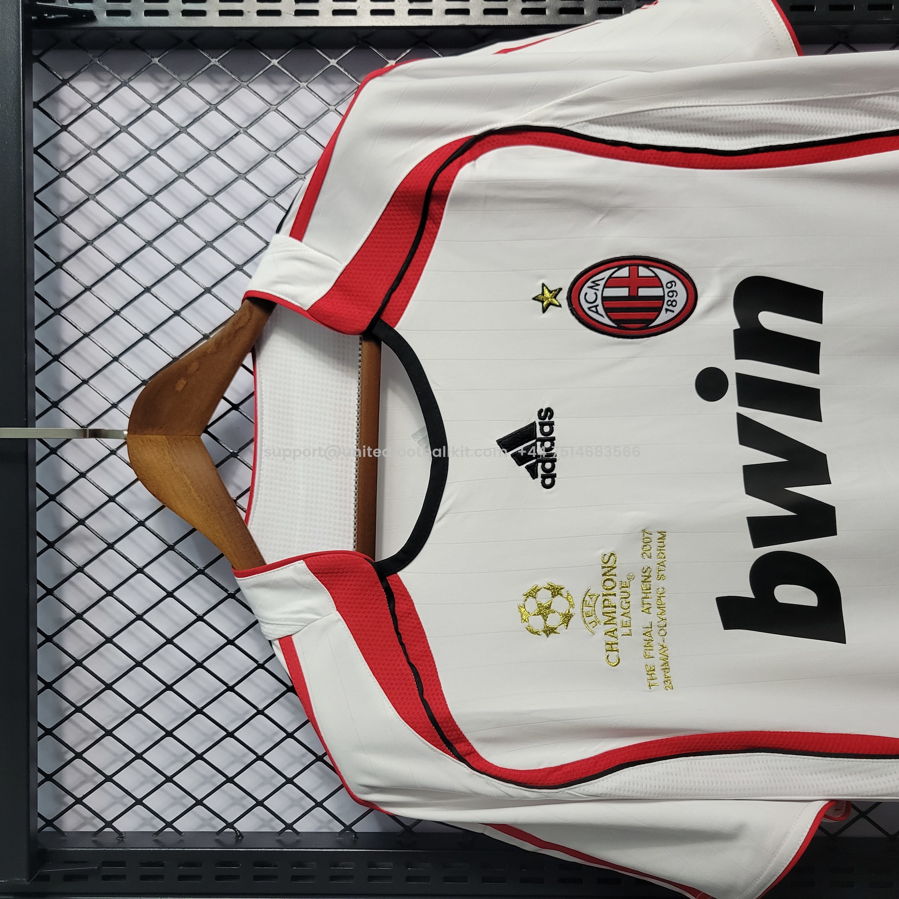 Unitedfootballkit.com | Retro AC Milan 06-07 Away Stadium Jersey - Champions League Final -Customize Name, Number and Patch | Worldwide Shipping