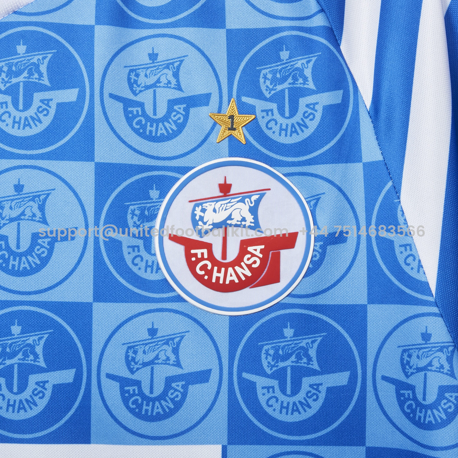 Unitedfootballkit.com | Hansa Rostock 25-26 Home Jersey - Fans Version -Customize Name, Number and Patch | Worldwide Shipping