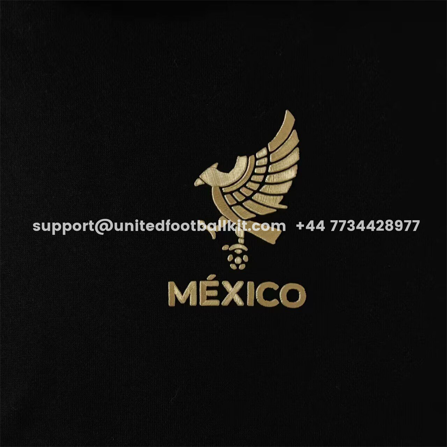 Unitedfootballkit.com | Mexico 2025 Gold Cup Black Special Edition Unisex Pullover Hoodie -Customize Name, Number and Patch | Worldwide Shipping
