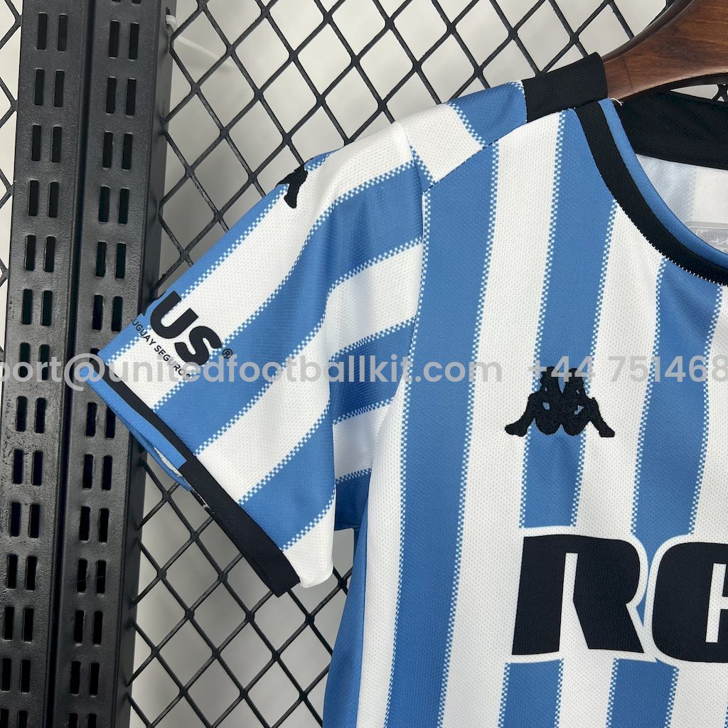 Unitedfootballkit.com | Racing Club de Avellaneda 24-25 Home Kids Kit -Customize Name, Number and Patch | Worldwide Shipping