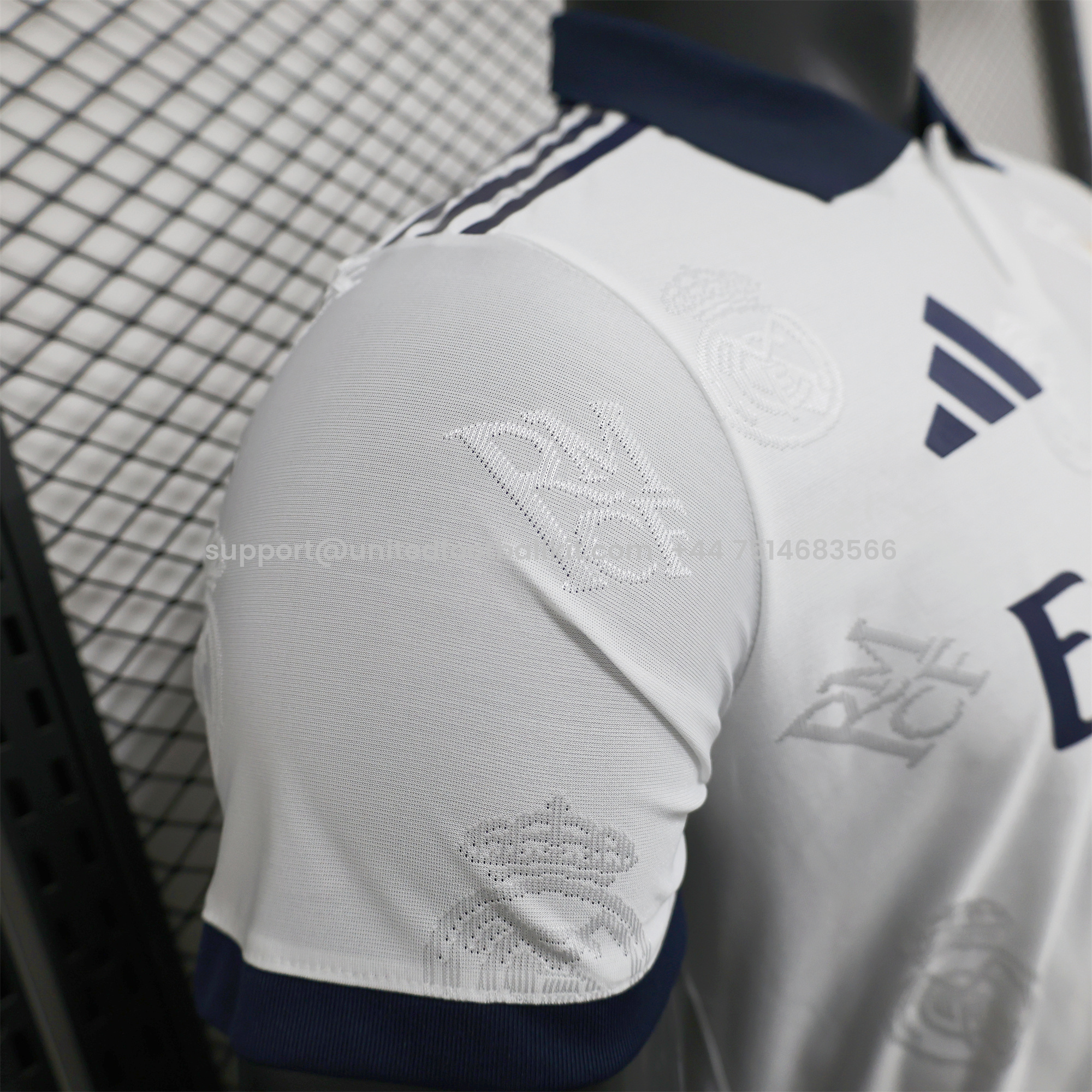 Unitedfootballkit.com | Real Madrid 24-25 White LOGO Special Edition Jersey - Player Version -Customize Name, Number and Patch | Worldwide Shipping