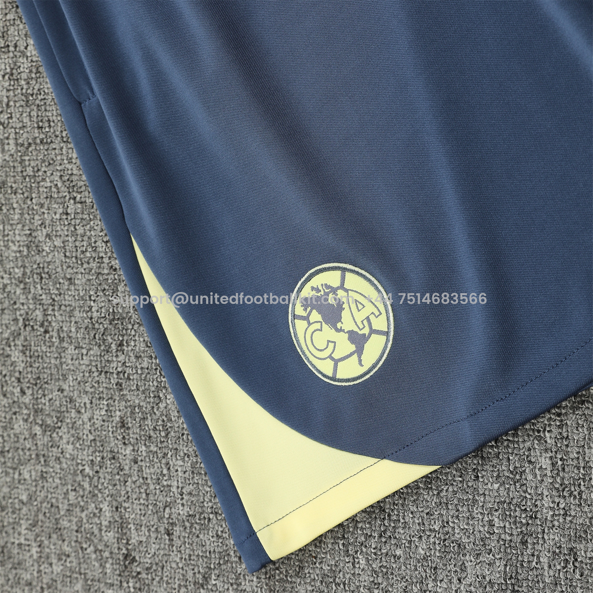 Unitedfootballkit.com | Club América 24-25 Vest Training Set - Grey Vest & Shorts -Customize Name, Number and Patch | Worldwide Shipping