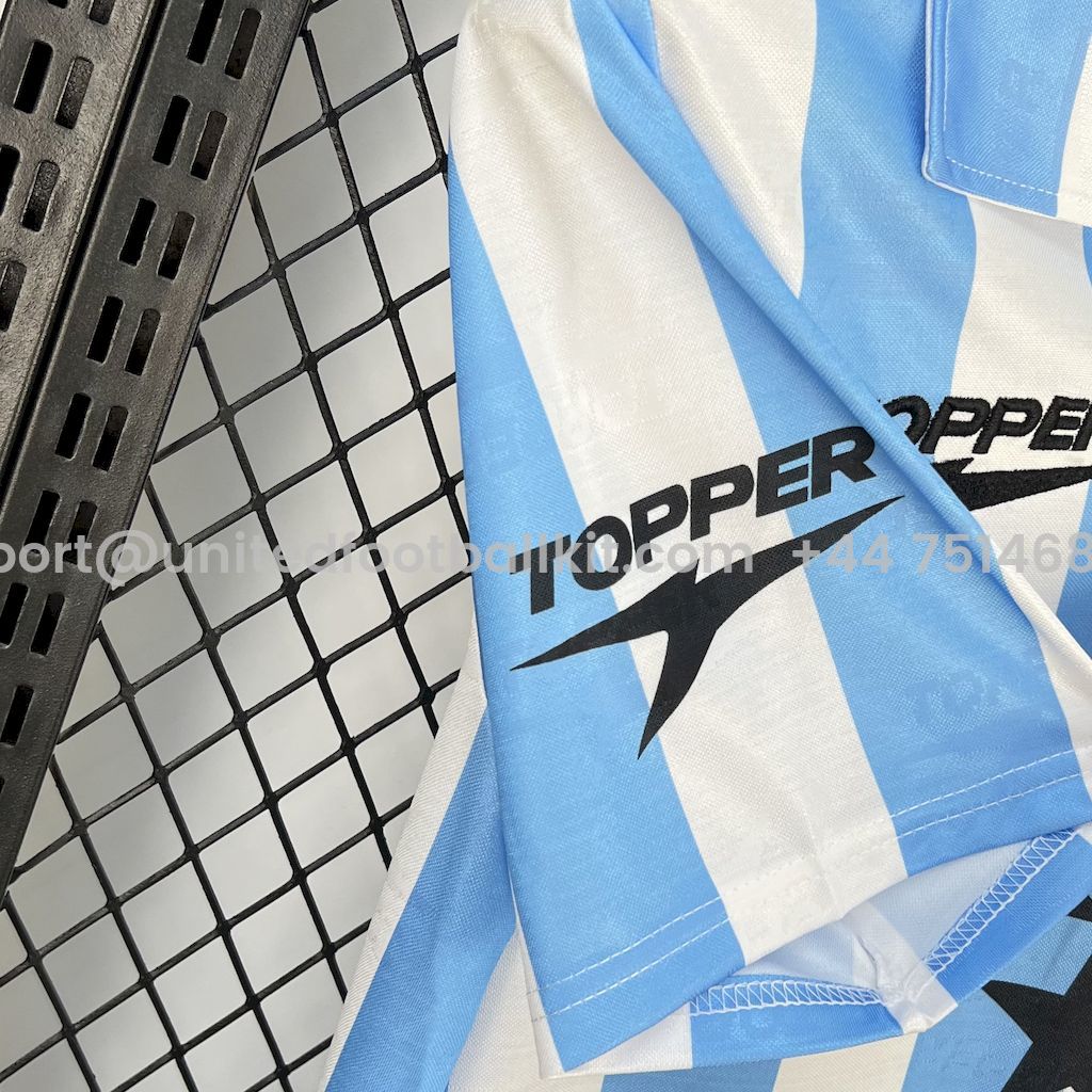 Unitedfootballkit.com | Retro Racing Club de Avellaneda 1997-98 Home Jersey -Customize Name, Number and Patch | Worldwide Shipping