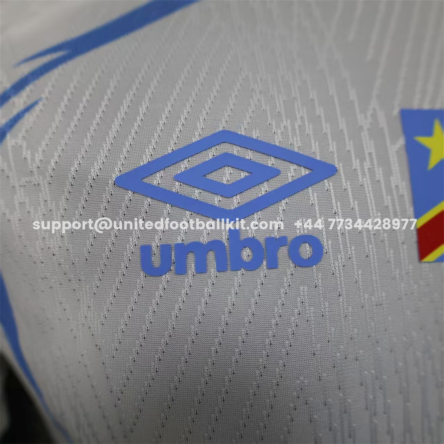 Unitedfootballkit.com | Congo 2026 Away White Jersey - Player Version -Customize Name, Number and Patch | Worldwide Shipping
