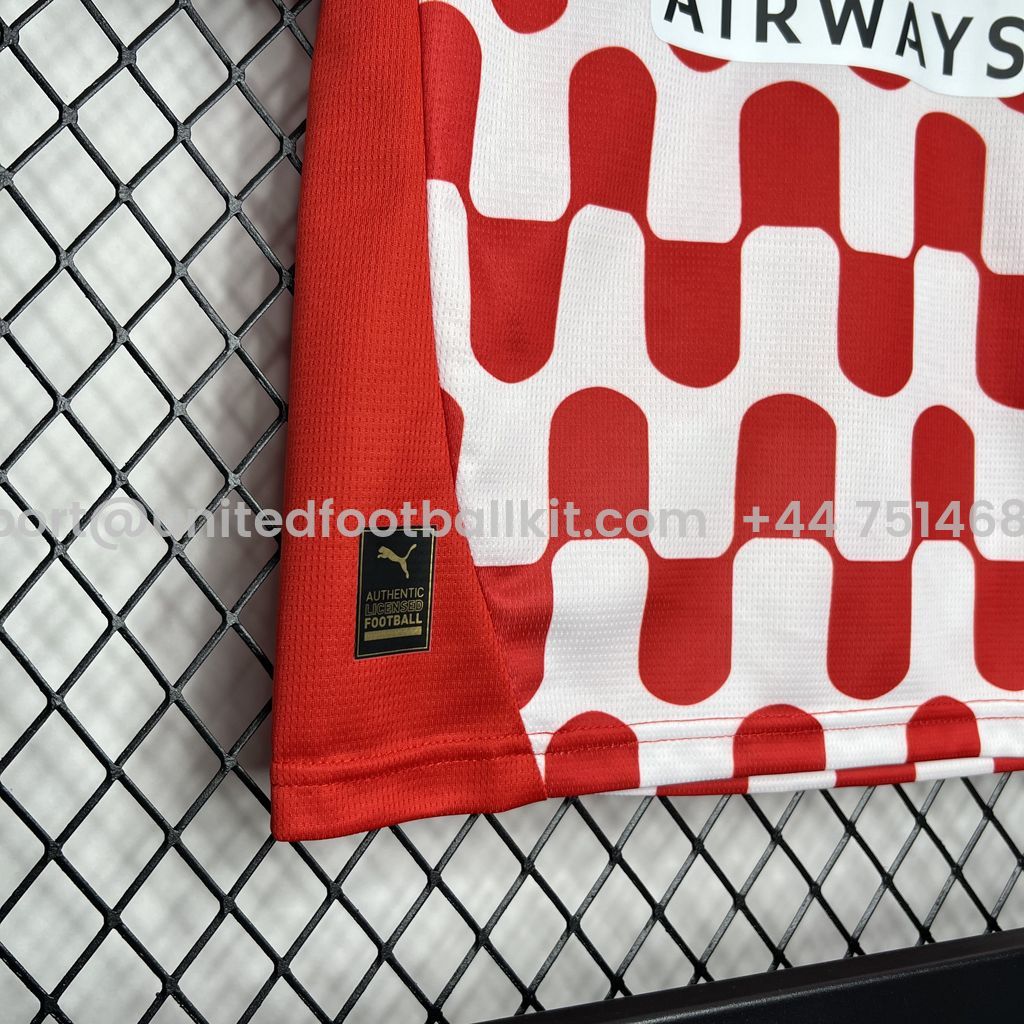 Unitedfootballkit.com | Girona 24-25 Home Stadium Kids Kit -Customize Name, Number and Patch | Worldwide Shipping