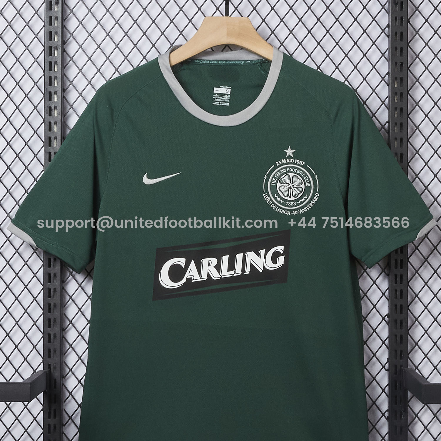 Unitedfootballkit.com | Retro Celtic 2006-07 Champions League 40th Anniversary Away Jersey -Customize Name, Number and Patch | Worldwide Shipping