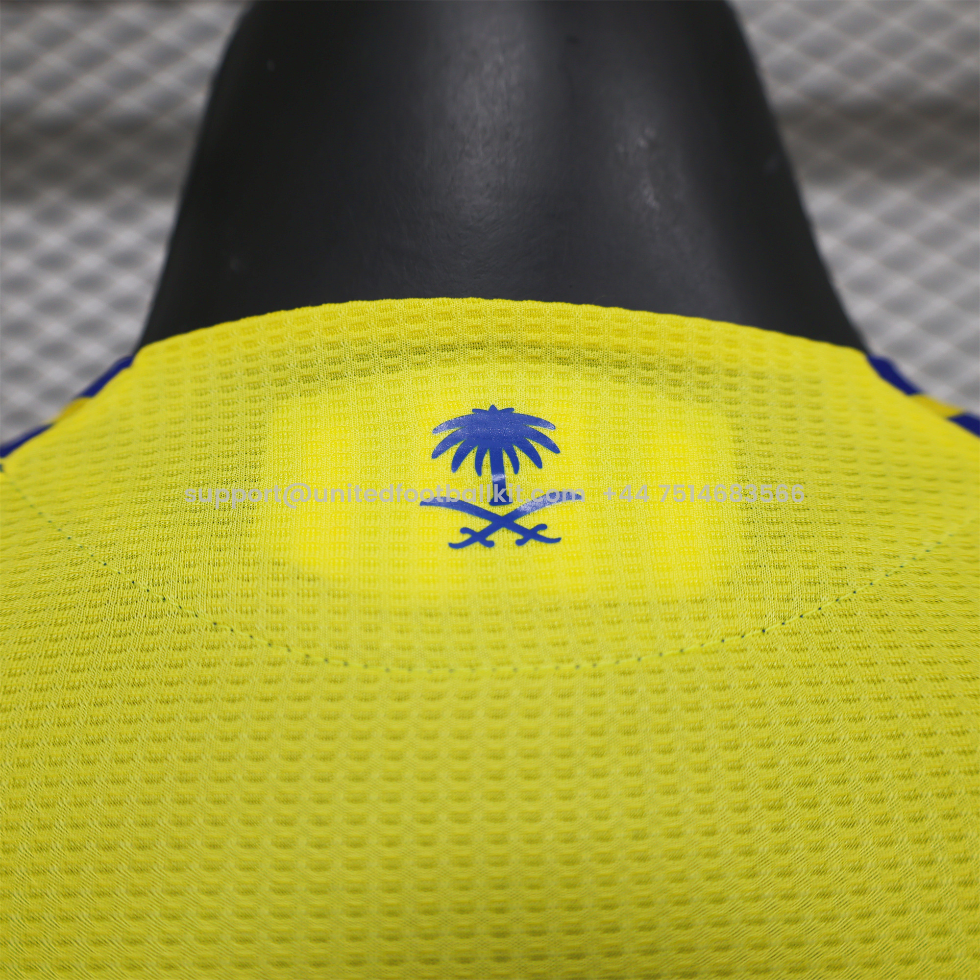 Unitedfootballkit.com | Al Nassr Riyadh Victory 24-25 Home Long Sleeve Jersey - Player Version -Customize Name, Number and Patch | Worldwide Shipping