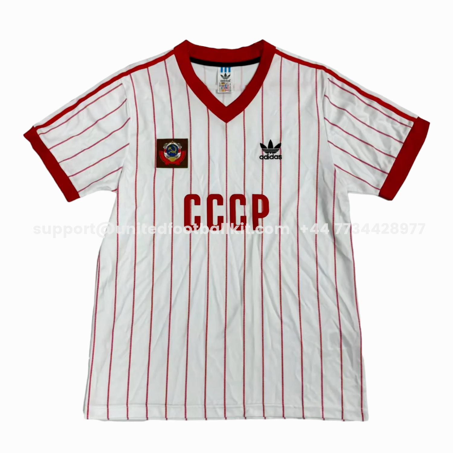 Unitedfootballkit.com | Retro Soviet Union 1982-83 Away White Jersey -Customize Name, Number and Patch | Worldwide Shipping