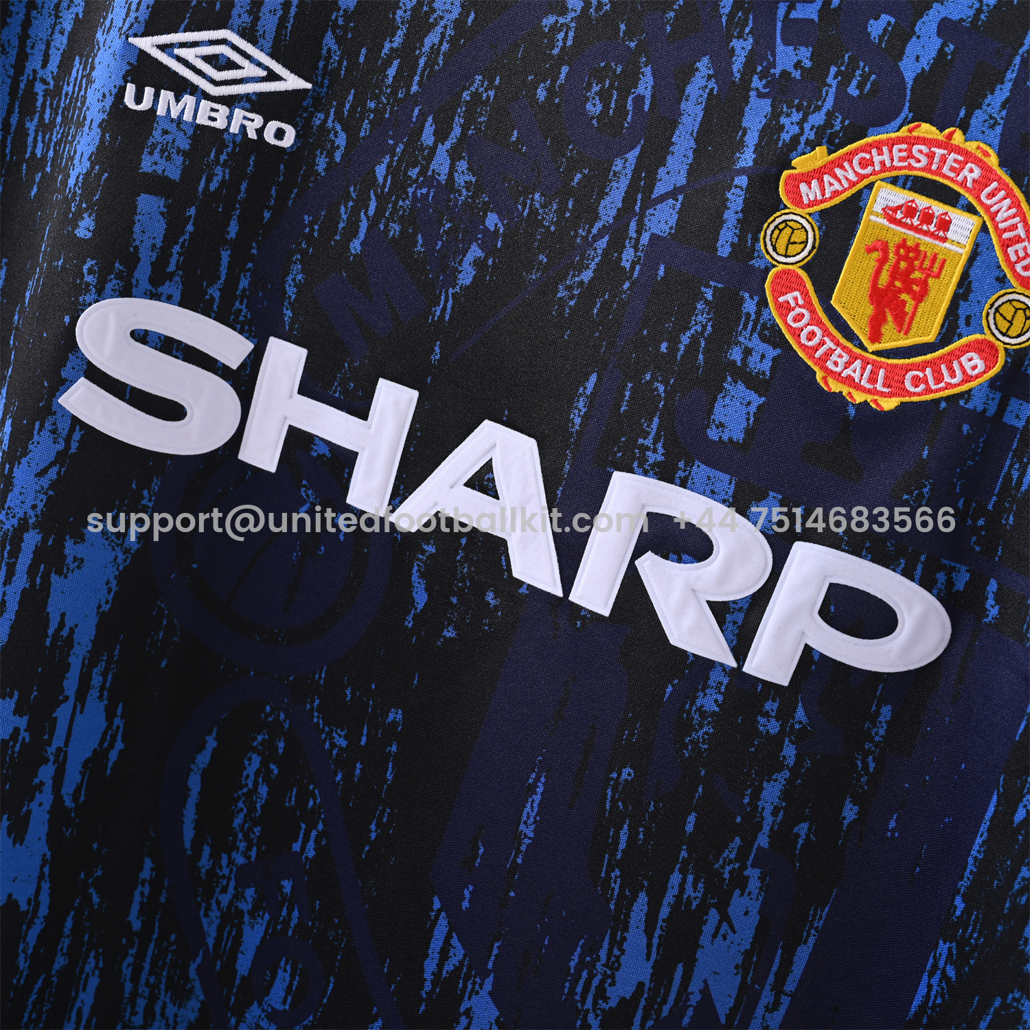 Unitedfootballkit.com | Retro Manchester United 1992-93 Away Jersey -Customize Name, Number and Patch | Worldwide Shipping