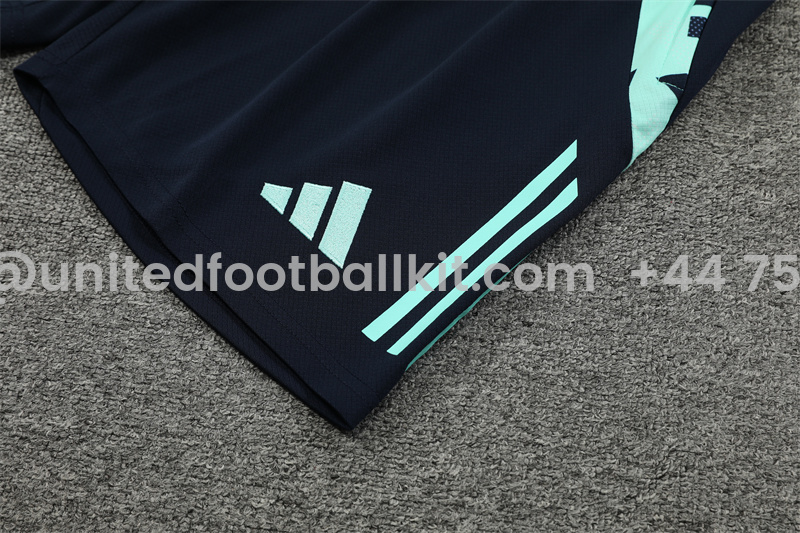 Unitedfootballkit.com | Real Madrid 24-25 Short-Sleeve Training Set - Light Green -Customize Name, Number and Patch | Worldwide Shipping
