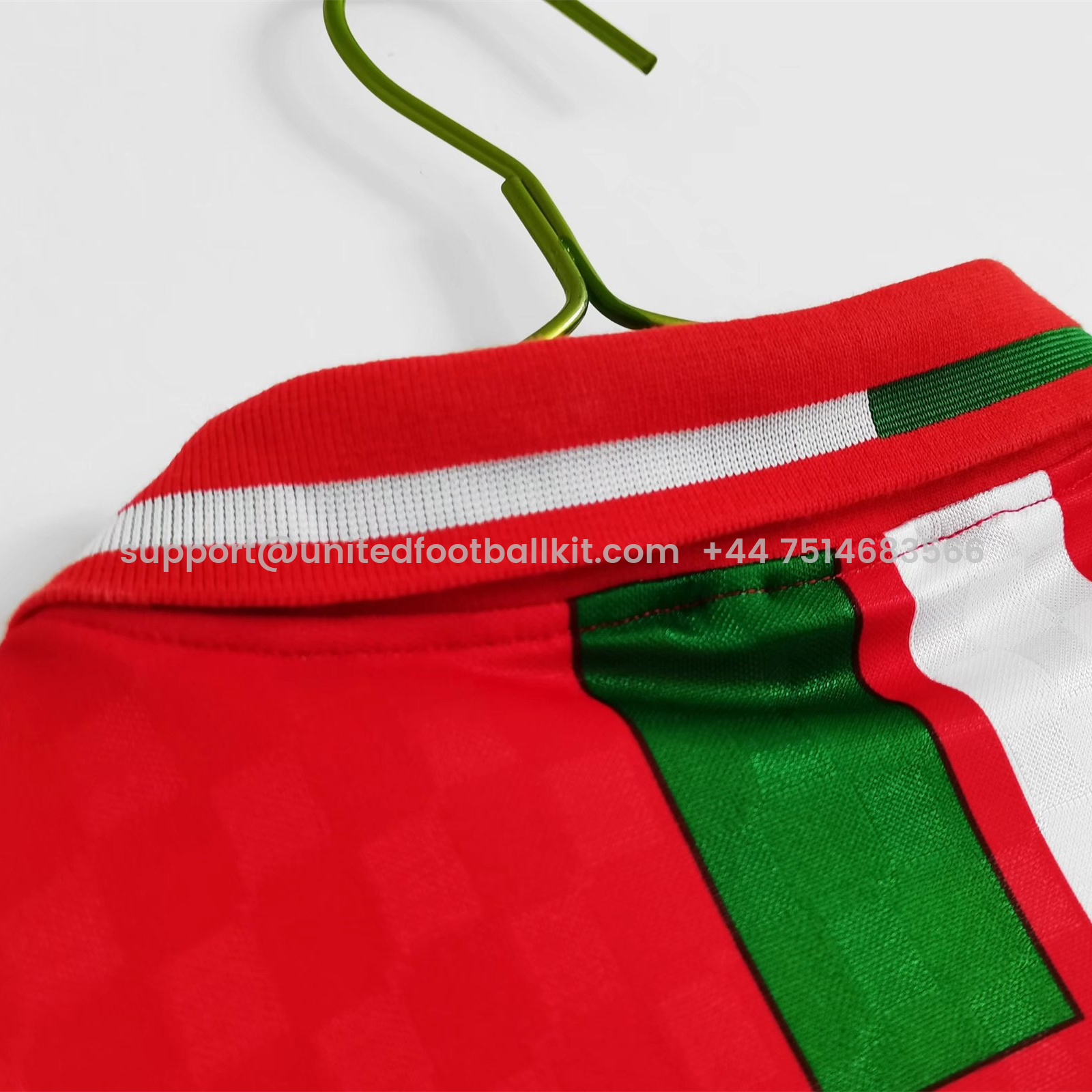 Unitedfootballkit.com | Retro Wales 1996 Home Stadium Jersey -Customize Name, Number and Patch | Worldwide Shipping
