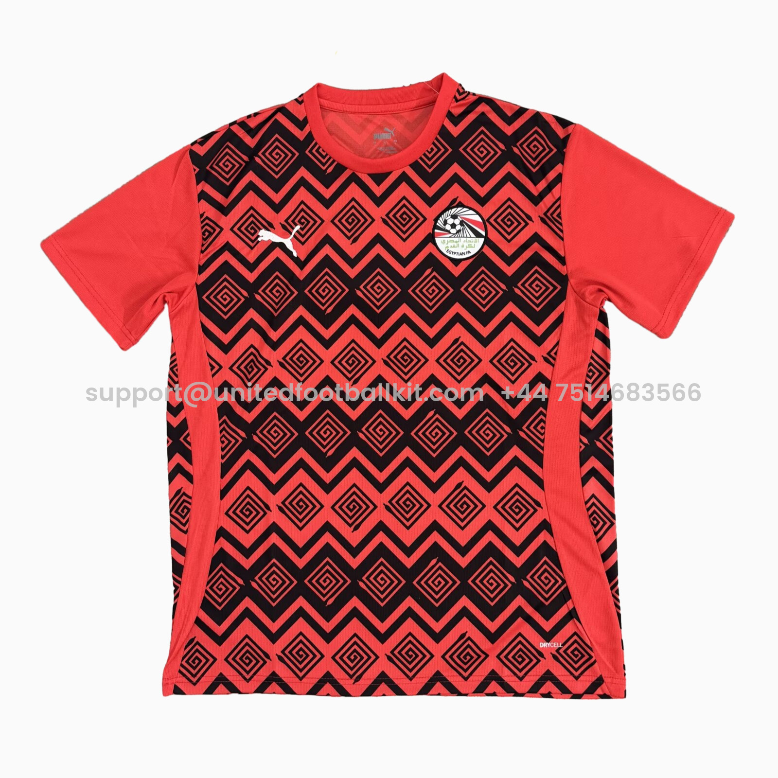 Unitedfootballkit.com | Egypt 24-25 Pre-Match Jersey - Fans Version -Customize Name, Number and Patch | Worldwide Shipping