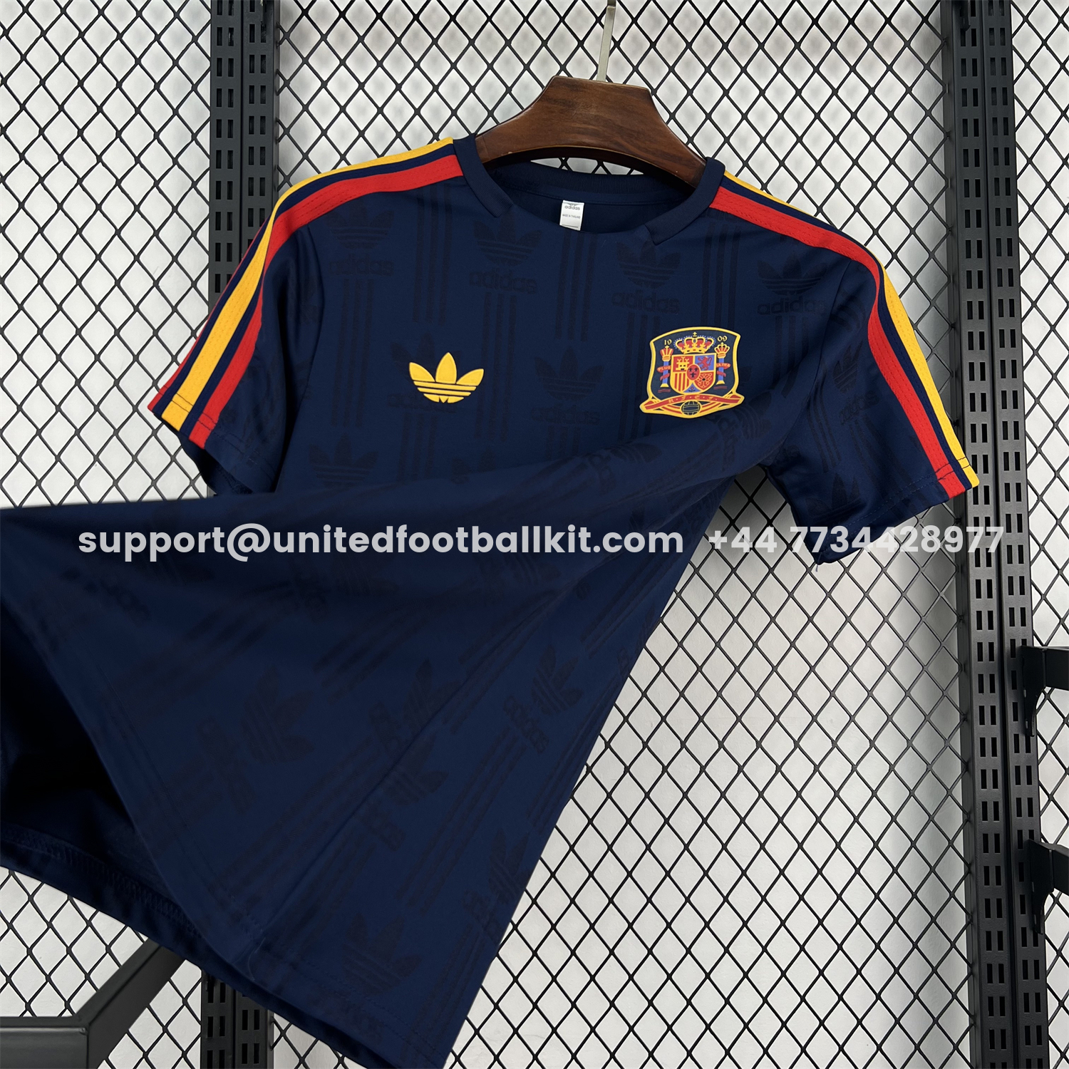 Spain 2026 Dark Blue With Red Accents Special Jersey - Fans Version:football jersey mysite: unitedjerseyfootball 邓江浪:football
