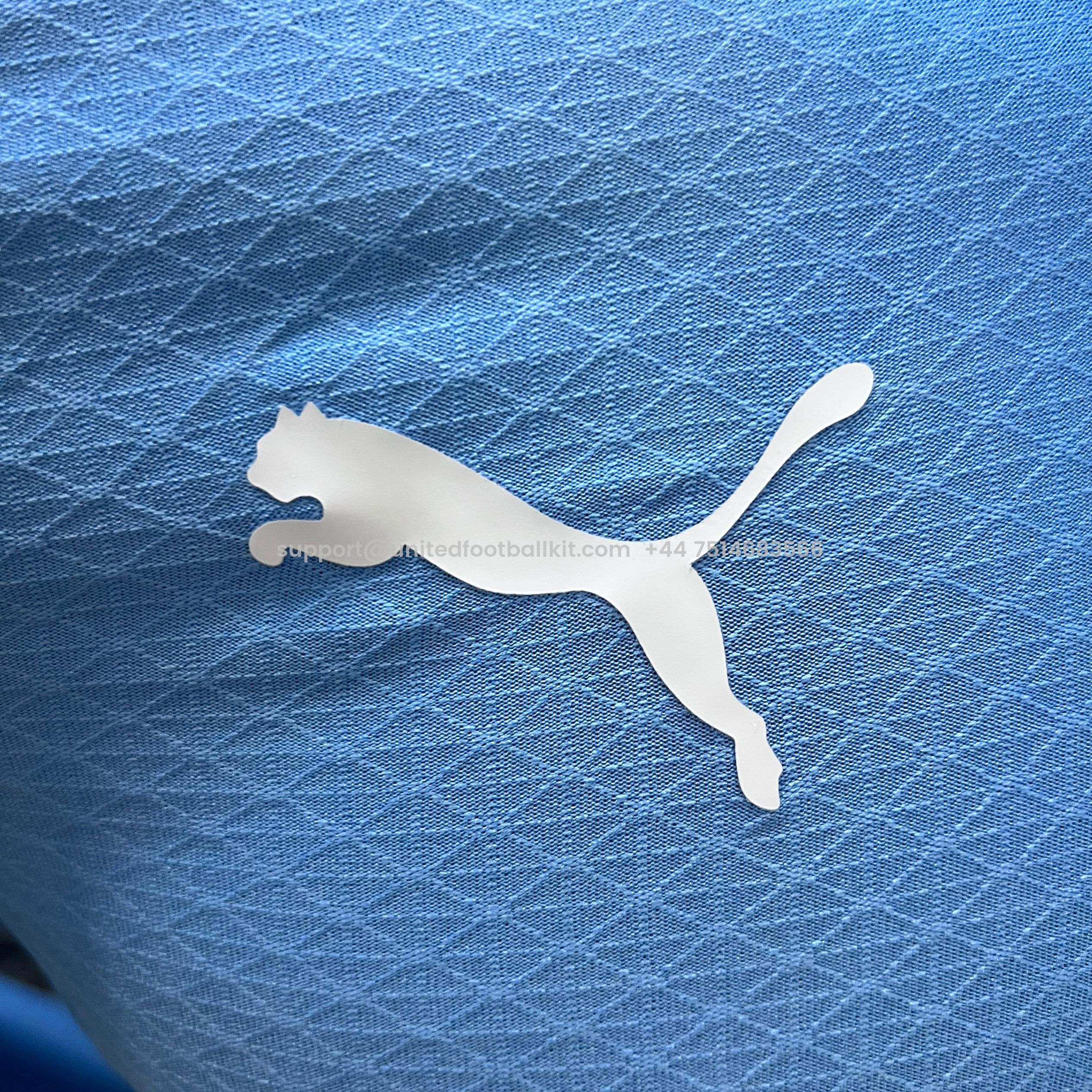 Unitedfootballkit.com | Manchester City 24-25 Home Long Sleeve Jersey - Player Version -Customize Name, Number and Patch | Worldwide Shipping