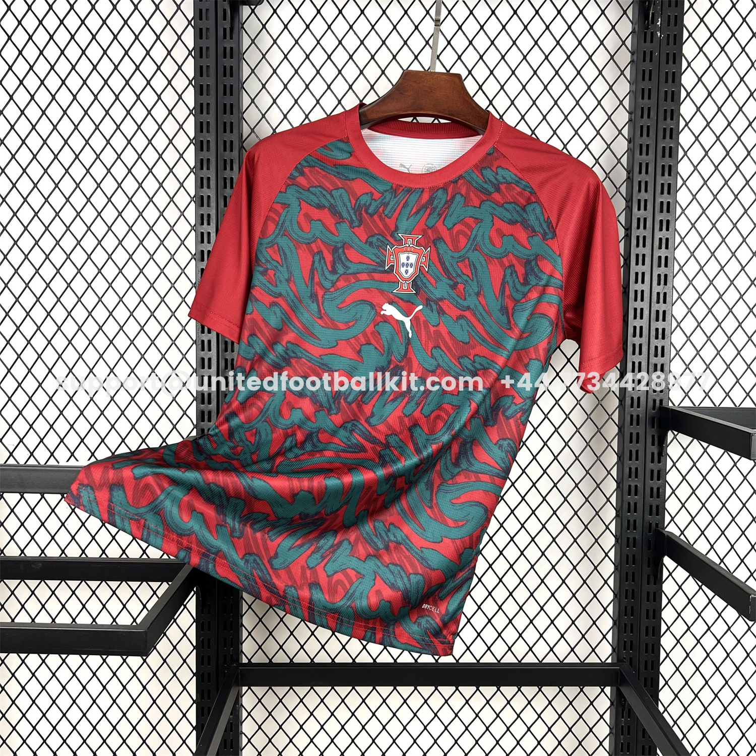 Unitedfootballkit.com | Portugal 2026 Pre-Match Deep Red Jersey - Fans Version -Customize Name, Number and Patch | Worldwide Shipping