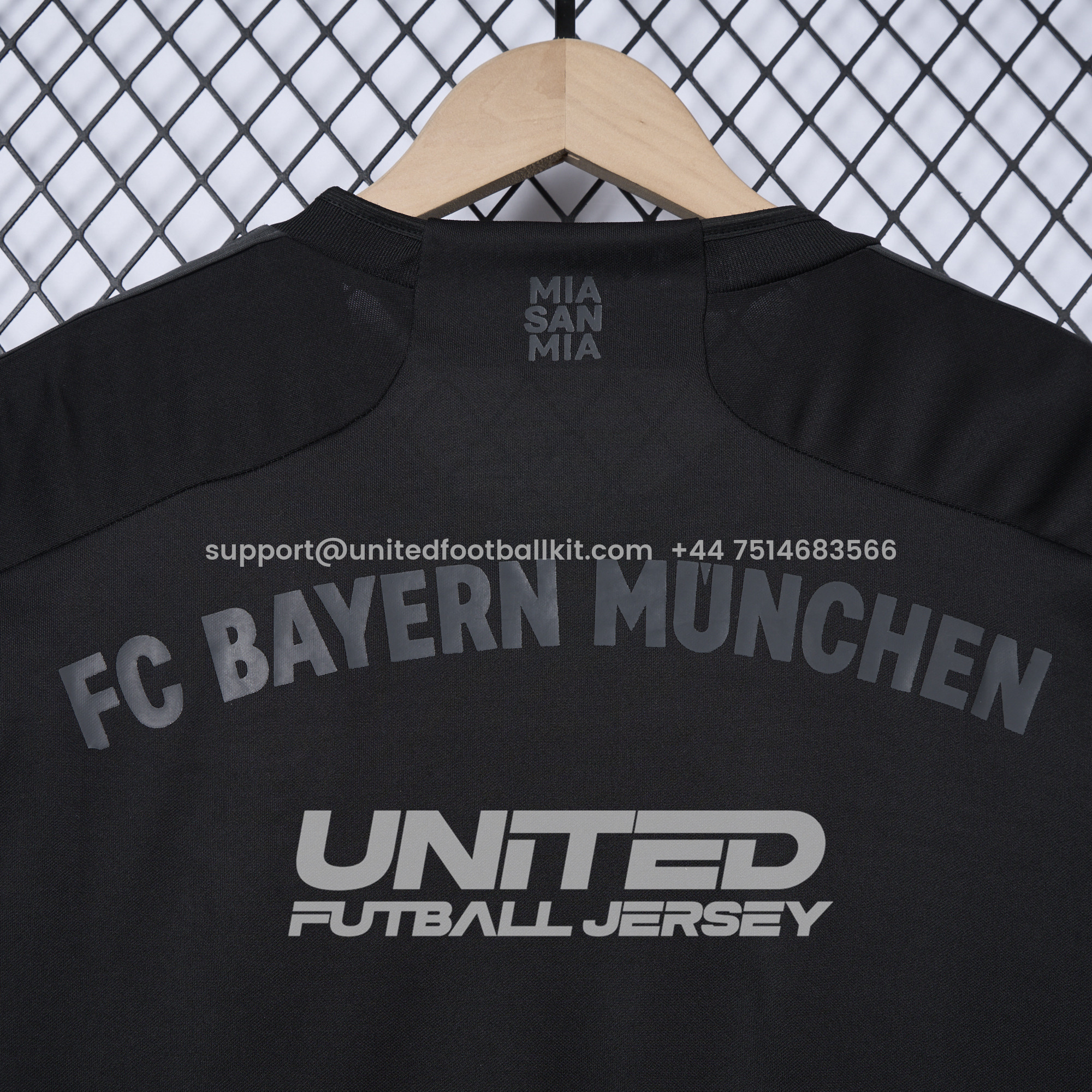 Unitedfootballkit.com | Bayern Munich 24-25 Pure Black Special Edition Jersey - Fans Version -Customize Name, Number and Patch | Worldwide Shipping