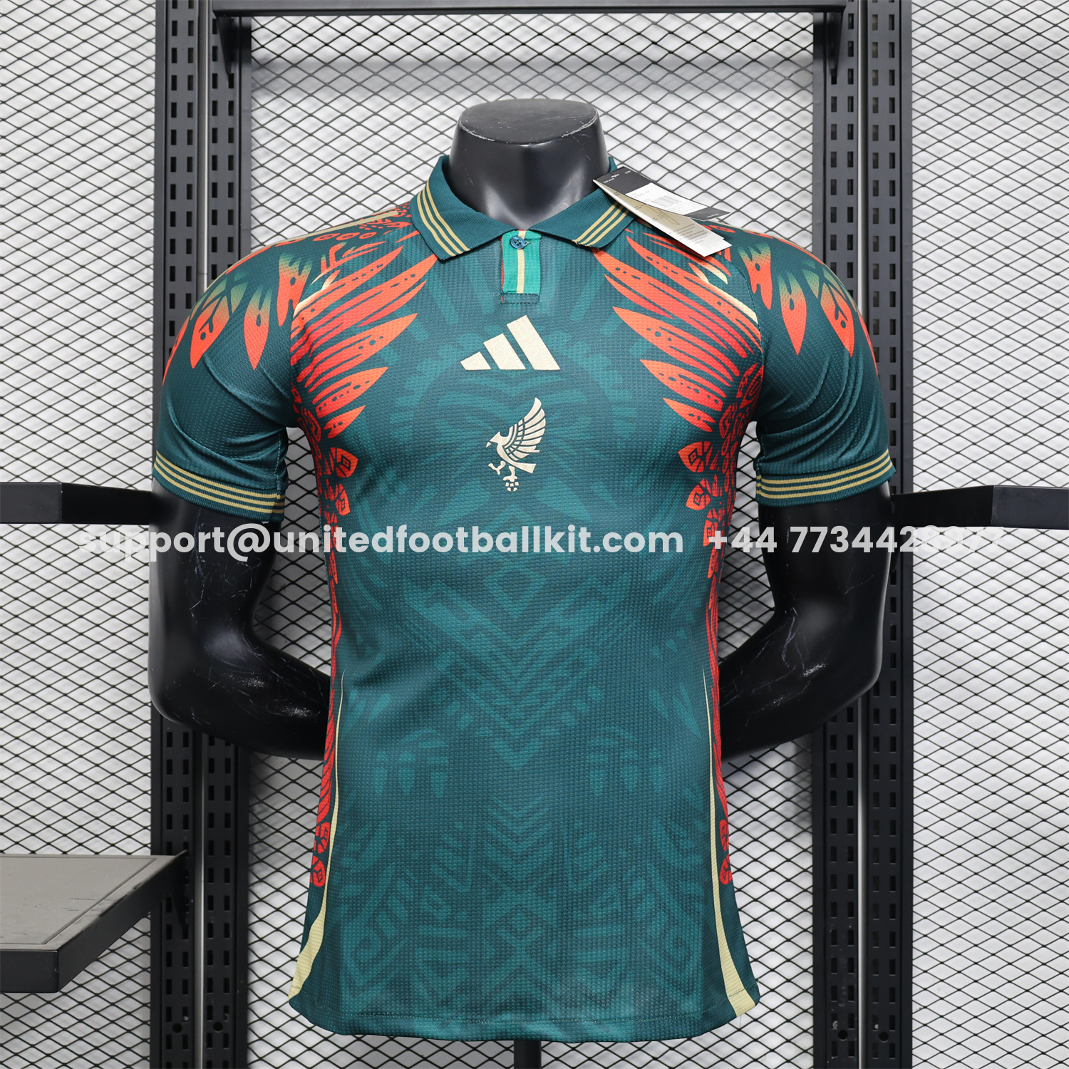 Unitedfootballkit.com | Mexico 2025 Red Eagle Special Edition Green Jersey - Player Version -Customize Name, Number and Patch | Worldwide Shipping