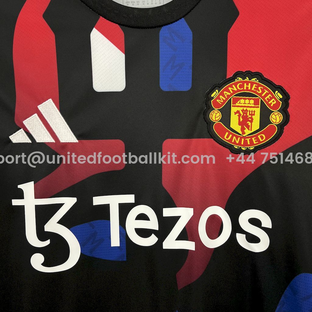Unitedfootballkit.com | Manchester United 24-25 Pre-Match Traning Jersey - Fans Version -Customize Name, Number and Patch | Worldwide Shipping