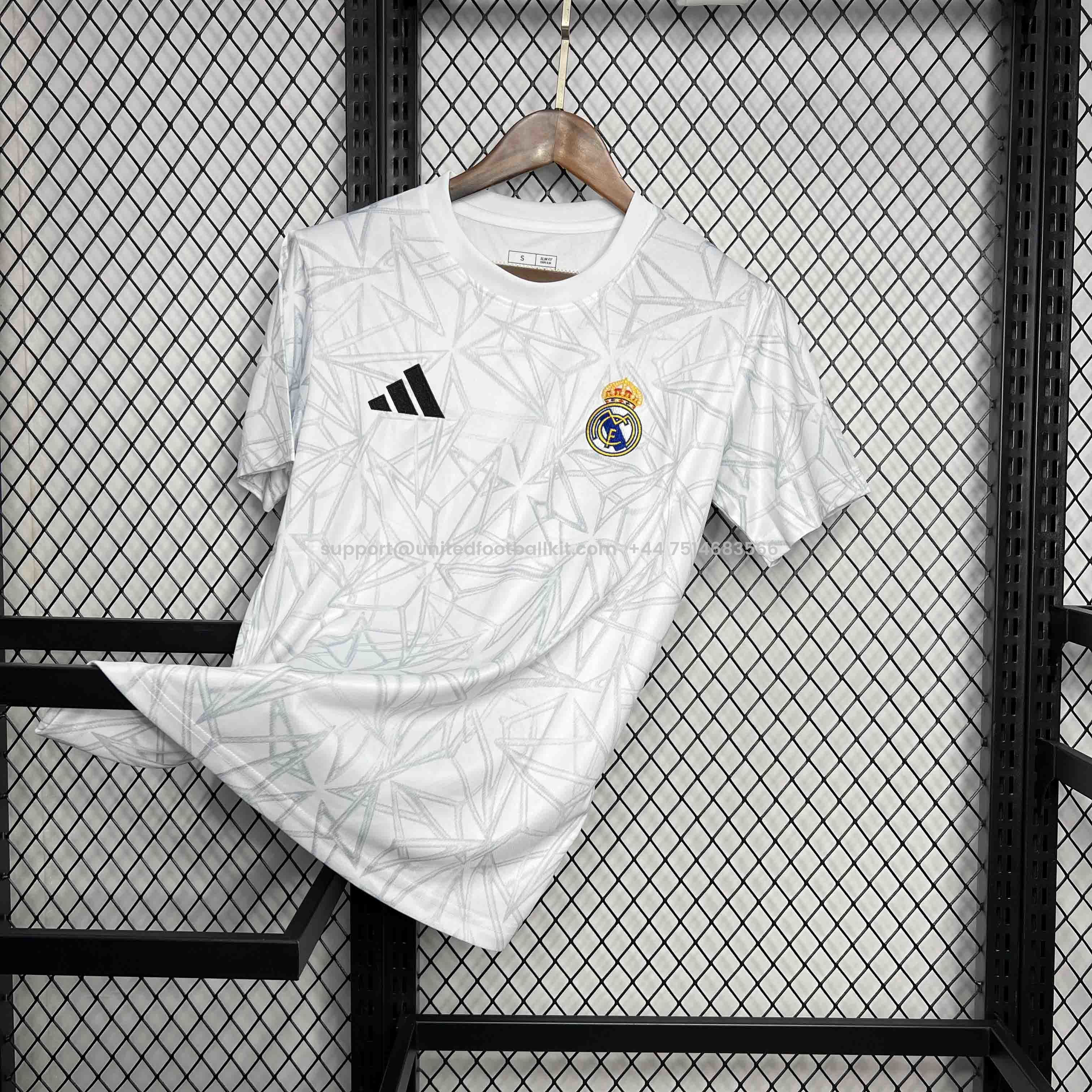 Unitedfootballkit.com | Real Madrid 24-25 Training Jersey - Fans Version -Customize Name, Number and Patch | Worldwide Shipping