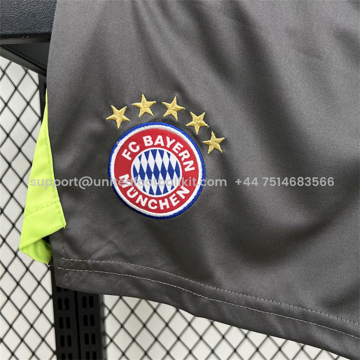Unitedfootballkit.com | Bayern Munich 25-26 Grey Black Goalkeeper Kids Kit -Customize Name, Number and Patch | Worldwide Shipping