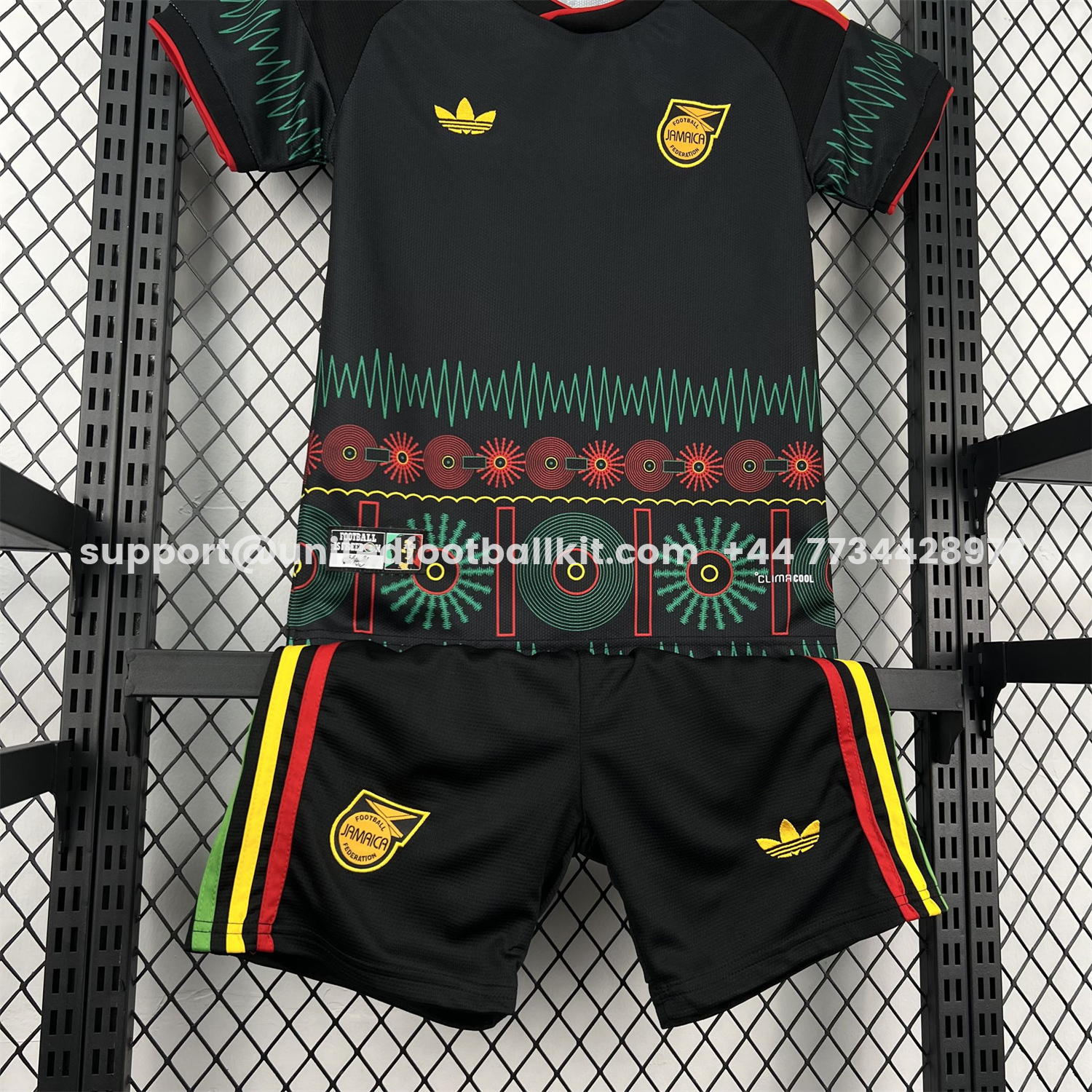 Unitedfootballkit.com | Jamaica 2026 Away Kids Kit -Customize Name, Number and Patch | Worldwide Shipping