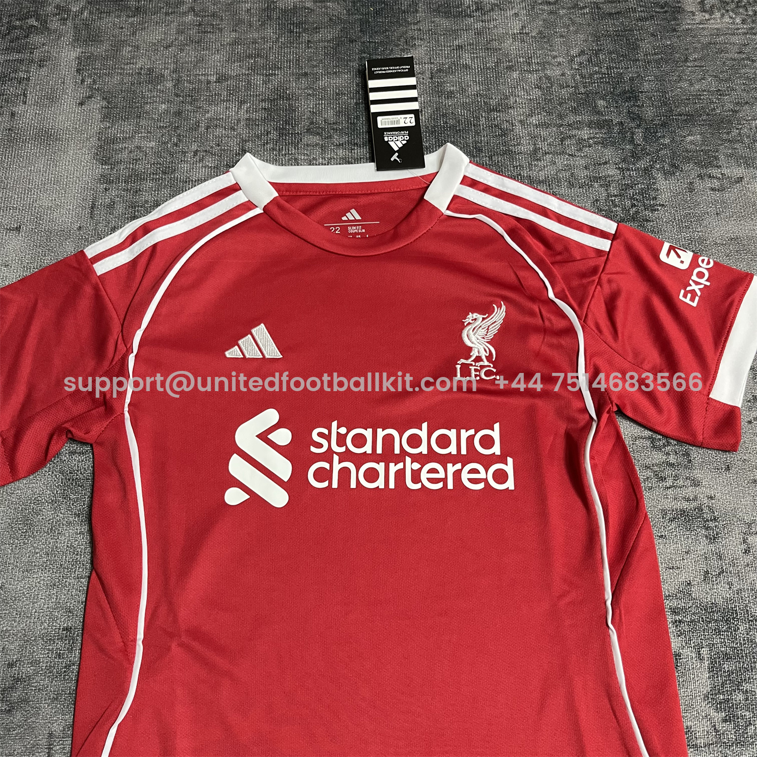 Unitedfootballkit.com | Liver.pool 25-26 Home Kids Kit -Customize Name, Number and Patch | Worldwide Shipping