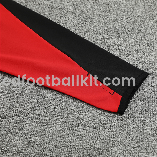 Unitedfootballkit.com | Arsenal 24-25 Long Sleeve Training Set - Black -Customize Name, Number and Patch | Worldwide Shipping