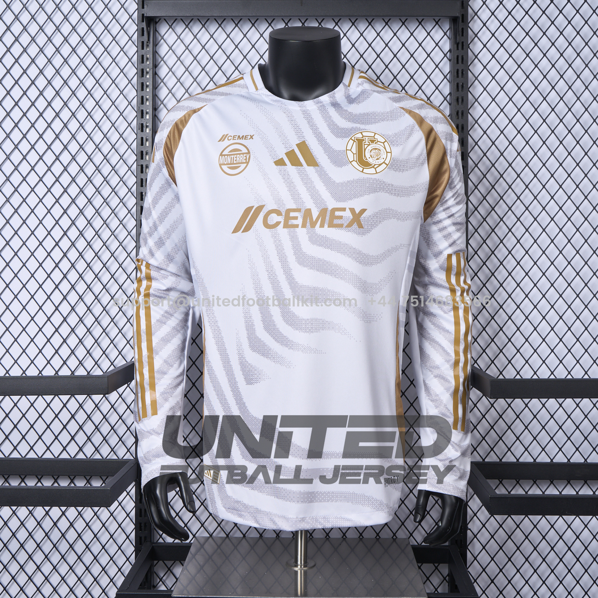Unitedfootballkit.com | Tigres UANL 24-25 Third Long Sleeves Jersey - Player Version -Customize Name, Number and Patch | Worldwide Shipping