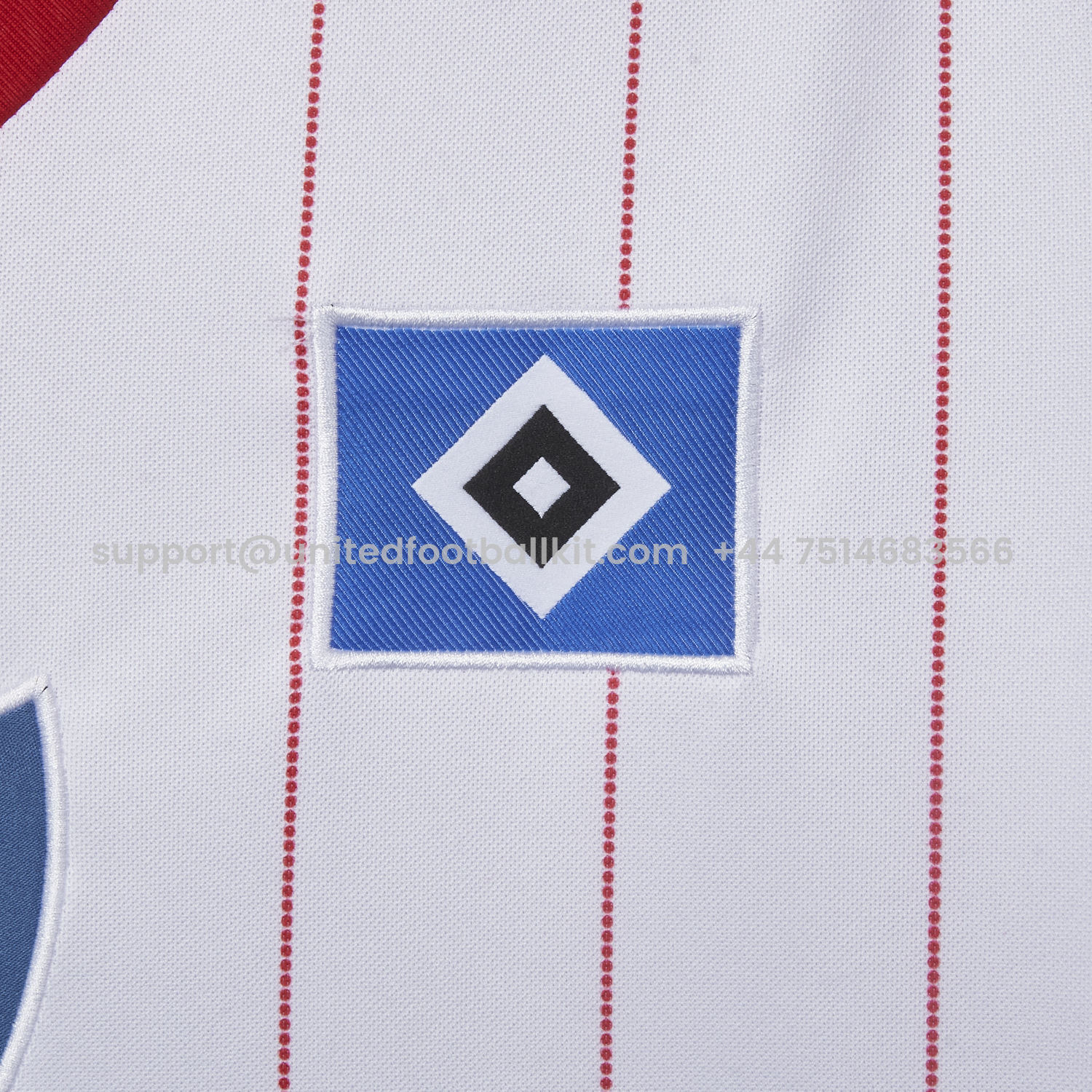 Unitedfootballkit.com | Retro Hamburger SV 83-84 Home Jersey -Customize Name, Number and Patch | Worldwide Shipping