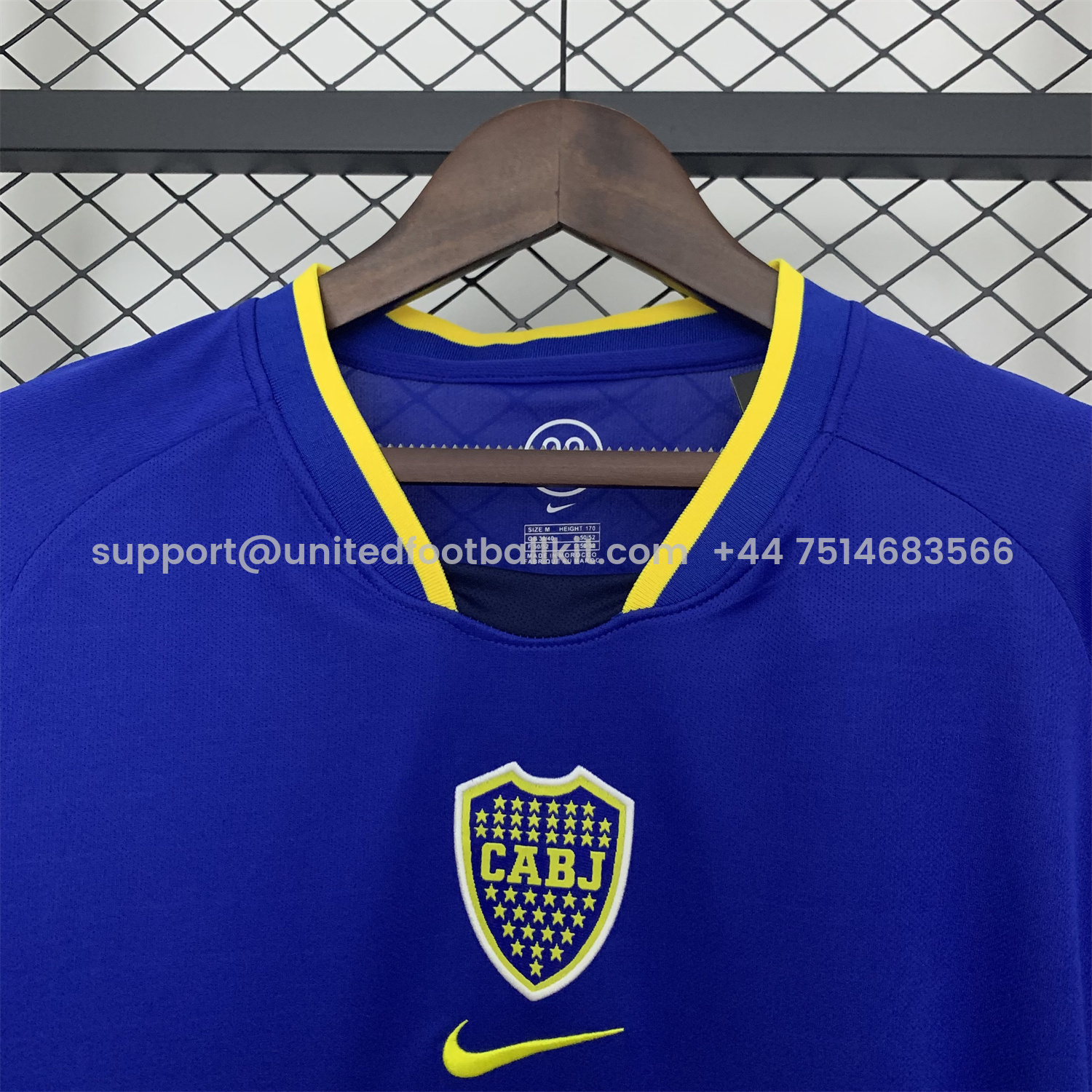 Unitedfootballkit.com | Retro Boca Juniors 2002-03 Home Jersey -Customize Name, Number and Patch | Worldwide Shipping