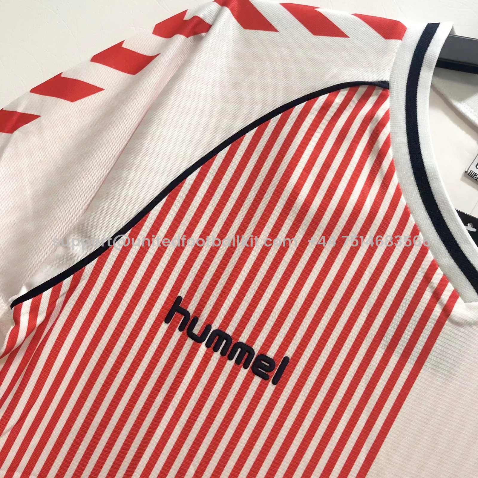 Unitedfootballkit.com | Retro Denmark 1986 Away Stadium Jersey -Customize Name, Number and Patch | Worldwide Shipping
