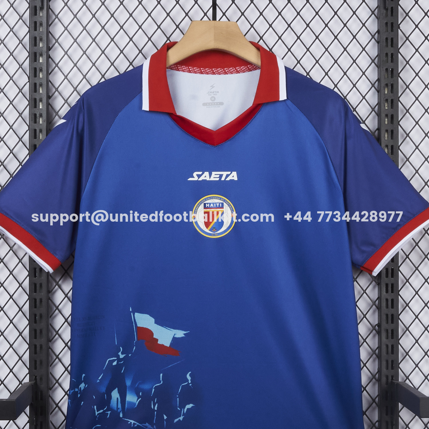 Unitedfootballkit.com | Haiti 26-27 Home Jersey - Fans Version -Customize Name, Number and Patch | Worldwide Shipping