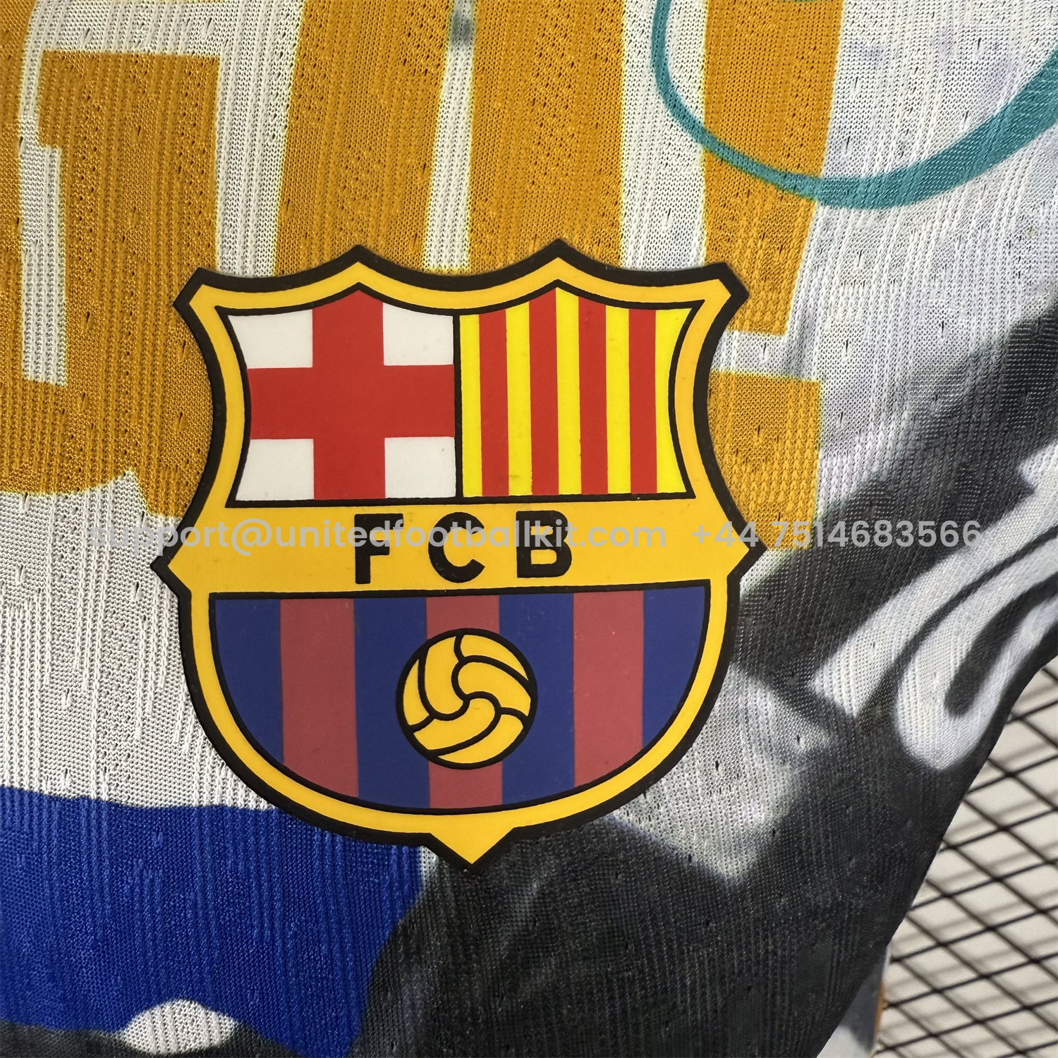 Unitedfootballkit.com | Barcelona 25-26 Ronaldinho Photo Collage Style POLO Colorful Special Jersey - Player Version -Customize Name, Number and Patch | Worldwide Shipping