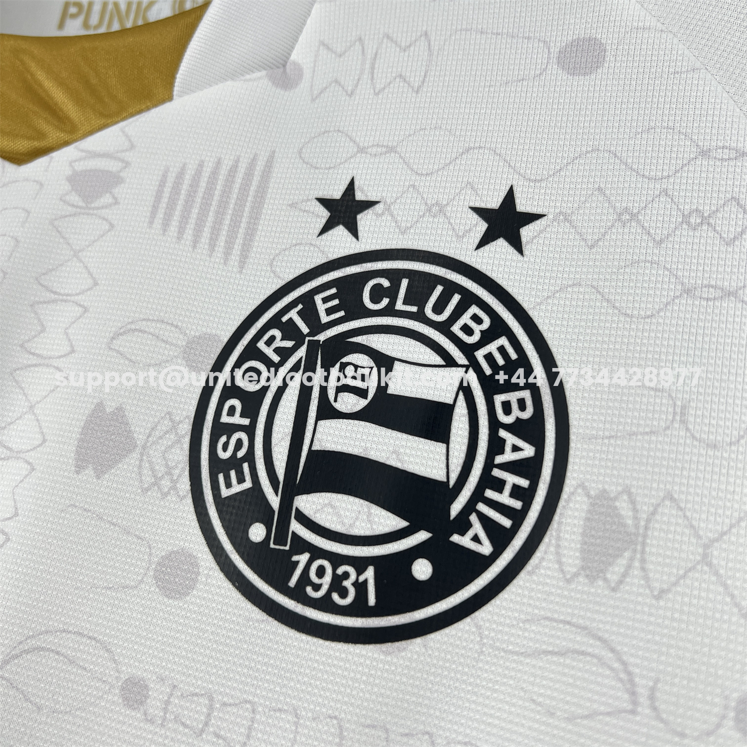 Unitedfootballkit.com | Bahia 25-26 November AFROPUNK White Jersey - Fans Version -Customize Name, Number and Patch | Worldwide Shipping