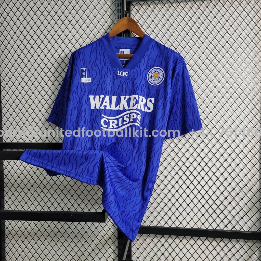 Unitedfootballkit.com | Retro Leicester City 1992-94 Home Jersey -Customize Name, Number and Patch | Worldwide Shipping